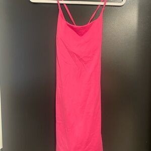 Vibrant Pink Slip Dress